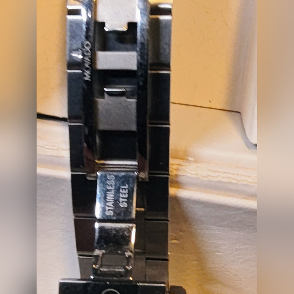 Movado Black and Silver Men's Watch - Picture 4 of 6